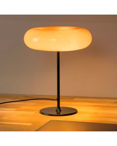 Lampe de table rétro orange, Sentino, avec interrupteur
