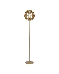 Lampadaire moderne doré, Hannelore