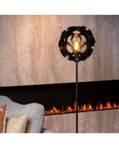 Lampadaire moderne noir, Hannelore