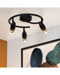 Spot plafond moderne noir, Caro