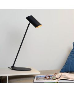 Lampe de bureau moderne anthracite, Hester, avec interrupteur
