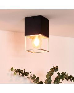 Lampe plafond moderne dorée, Rixt