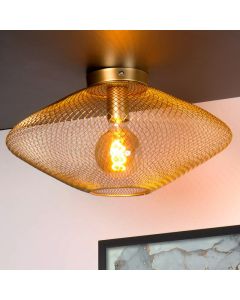 Lampe plafond moderne dorée, Mesh
