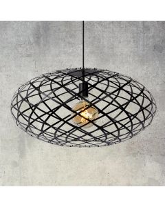 Suspension table à manger moderne noire, Wolfram