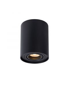 Spot plafond moderne noir, Tube