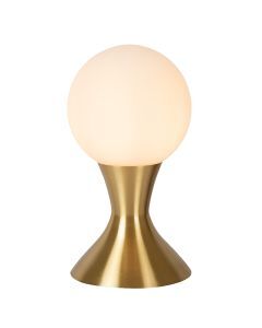 Lampe de table moderne dorée, Moya, avec interrupteur