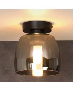 Lampe plafond rétro grise, Tyler, IP44