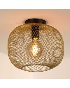 Lampe plafond vintage dorée, Mesh