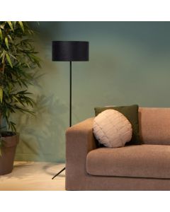 Lampadaire moderne noir, Tondo, avec interrupteur