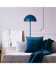 Lampadaire moderne bleu, Siemon, avec interrupteur