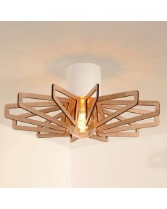 Lampe plafond moderne bois, Zidane