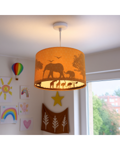 Suspension pour enfants orange en tissu, Safari