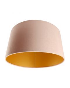 Abat-jour en velours d'or Milene, Tissu, moderne