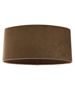 40 cm abat-jour en velours marron ovale, Rody