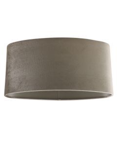 40 cm abat-jour en velours taupe ovale, Rody