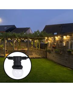 5m guirlande guinguette avec 5 dimmable ampoules transparantes