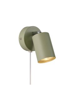 Spot mural moderne vert, Explore, avec interrupteur