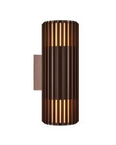 Luminaire extérieur design marron, Aludra, IP54