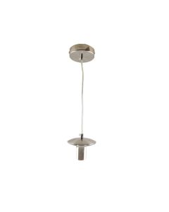 Suspension sans abat-jour nickel en métal, Minne