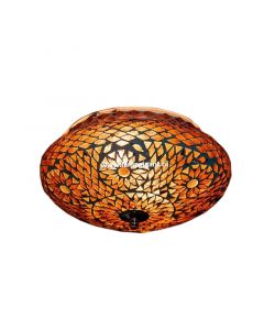 Lampe plafond orientale violette mosaïque, Mimoun