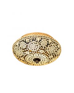Lampe plafond orientale transparente mosaïque, Mimoun
