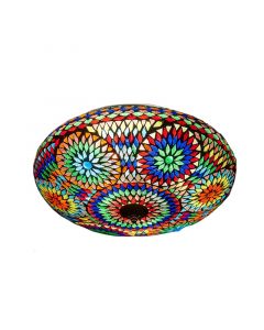 Lampe plafond orientale multicolore mosaïque, Louay