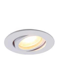 Spot encastré blanc en aluminium, Onno