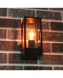 Luminaire extérieur noire en aluminium, Nadja, IP44
