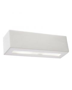 Applique up and down en verre blanche, Emmaly