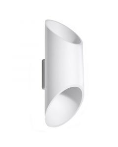 Applique up and down en aluminium blanche, Haidar