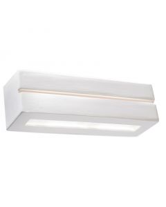 Applique up and down en verre blanche, Emmaly