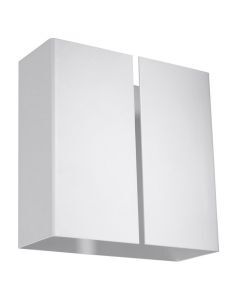 Applique up and down en aluminium blanche, Kenrick