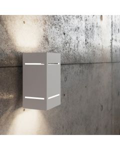 Applique up and down en aluminium blanche, Janien