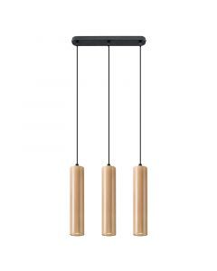 Suspension en bois marronne, Francina