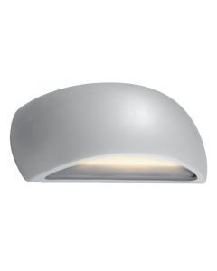 Applique up and down en verre grise, Laurenz