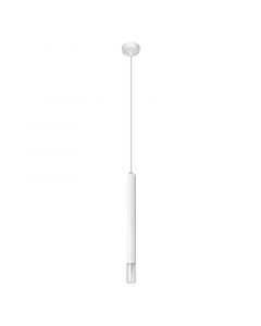 Suspension en verre blanche, Ishani