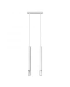 Suspension en verre blanche, Ishani