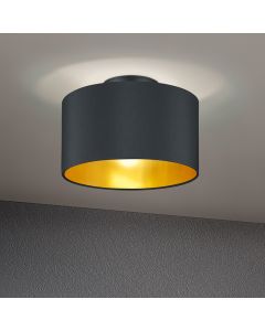 Lampe plafond moderne noire, Jeany