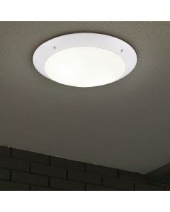 Lampe plafond moderne blanche, Gandrup, IP54