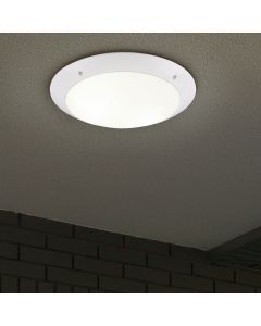 Lampe plafond moderne blanche, Gandrup, IP54
