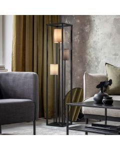 Lampadaire moderne noir, Gilano