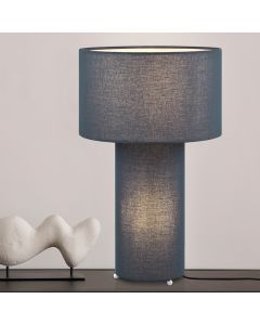 Lampe de table en tissu bleue, Denilson
