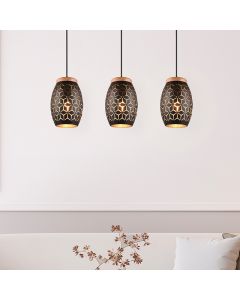 Suspension moderne noire, Delana