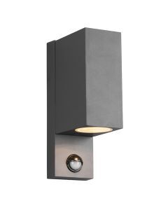 Applique extérieur avec détecteur de mouvement moderne anthracite, Laurien, IP44