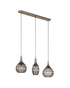 Suspension rustique bronze, Rins