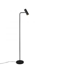 Lampadaire moderne noir, Kaso, avec interrupteur