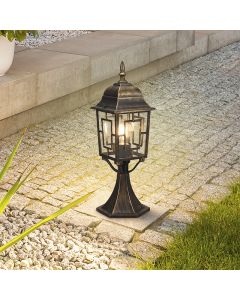 Luminaire extérieur classique couleur rouille, Viyan, IP23