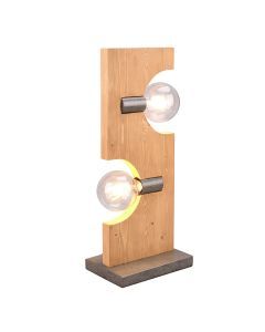 Lampe de table en bois marronne, Dyonne