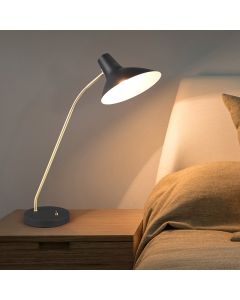 Lampe de bureau classique noire, Merit