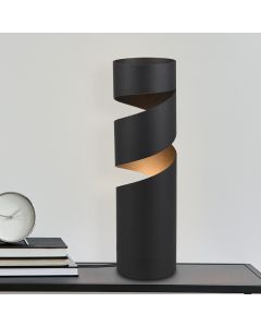 Lampe de table design noire, Marouan, avec interrupteur